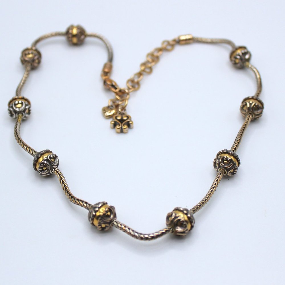 Brighton Gold Silver Ball Necklace - Lots of Gold